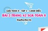 Giải bài 2 trang 42 Toán 8 Tập 1 SGK Cánh Diều